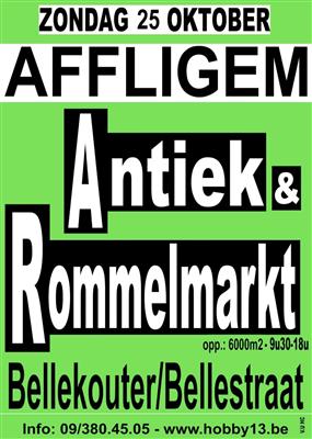 GEANNULEERD Antiek & Rommelmarkt te Affligem