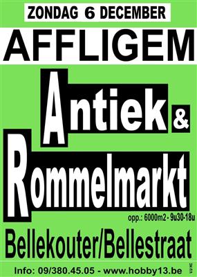 GEANNULEERD Antiek & Rommelmarkt te Affligem