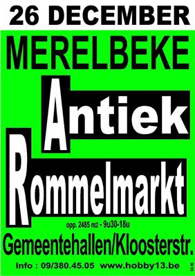 AFGELAST Antiek & Rommelmarkt te Merelbeke