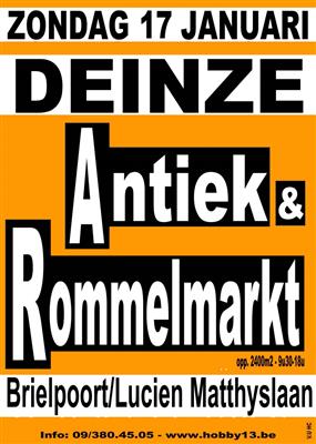 AFGELAST Antiek & Rommelmarkt te Deinze