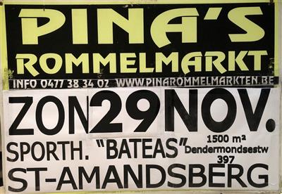 PINA's JAARLIJKSE ROMMELMARKT in BATEAS ST-AMANDSBERG bij GENT