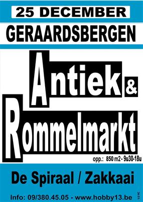 Antiek & Rommelmarkt te Geraardsbergen.