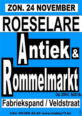 Antiek & Rommelmarkt te Roeselare