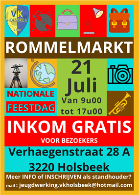 12de jaarlijkse Rommelmarkt VK Holsbeek