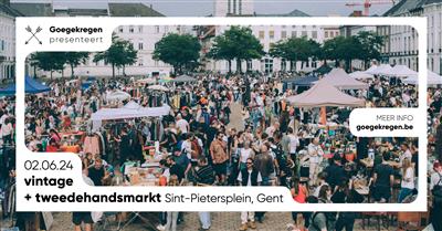 vintage + tweedehandsmarkt op het Sint-Pietersplein
