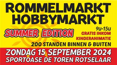 ROMMEL- & HOBBYMARKT SUMMER EDITION MET KINDERANIMATIE