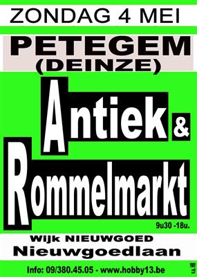 Antiek & Rommelmarkt te Petegem aan de leie