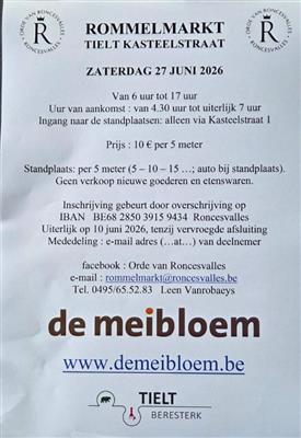 Jaarlijkse grote gezellige rommelmarkt in Tielt