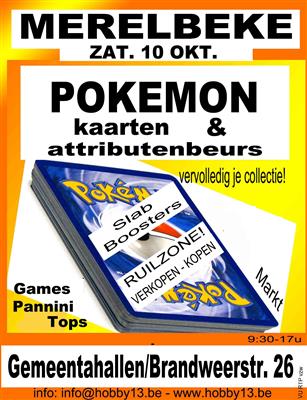 Pokémonkaartenbeurs te Merelbeke
