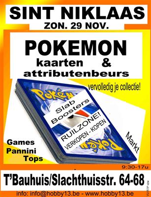 Pokémonkaartenbeurs te Sint-Niklaas