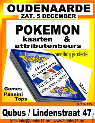 Pokémonkaartenbeurs te Oudenaarde