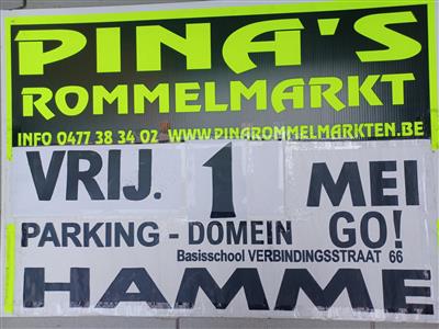 PINA'S JAARLIJKSE ROMMELMARKT HAMME ( BIJ ST-NIKLAAS )