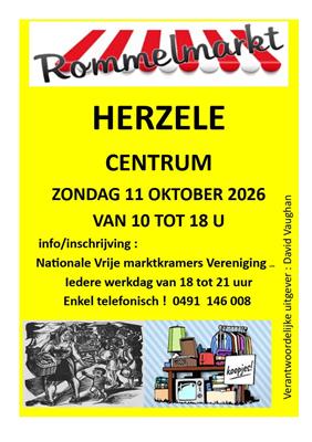 Grote Jaarlijkse Rommelmarkt Herzele Centrum.