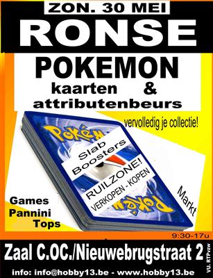 Pokémonkaartenbeurs te Ronse