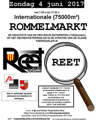 Internationale Rommelmarkt Kleine Paepedaelen Reet >700standhouders