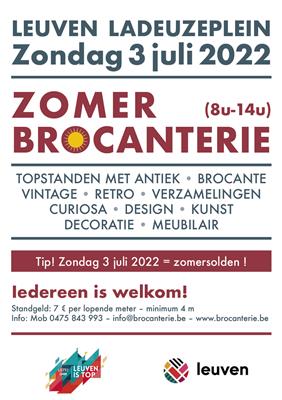 Zomer Brocanterie Leuven + koopzondag zomersolden