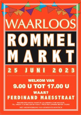 Openlucht Rommelmarkt 