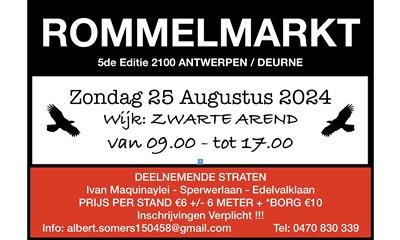 5de Editie Rommelmarkt Zwarte Arend 