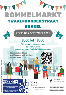 Rommelmarkt Twaalfbunderstraat Brakel