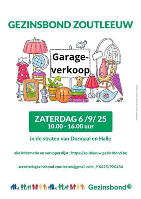Garageverkoop in Dormaal en Halle-Booienhoven