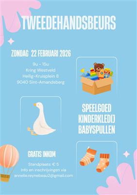 Tweedehandsbeurs kinderkledij & speelgoed.