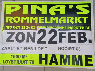 PINA'S JAARLIJKSE ROMMELMARKT HAMME ( BIJ ST-NIKLAAS )