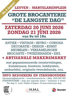 Brocanterie "Langste Dag" met Artisanale Makersmarkt - Leuven