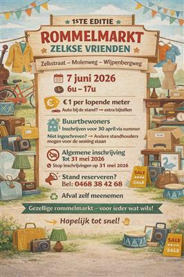 Rommelmarkt en garageverkoop 