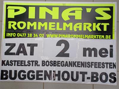 Pina's 2de Rommelmarkt Buggenhout-Bos Bosbegankenisfeesten  