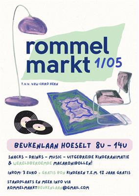 Rommelmarkt t.v.v. lokalen jongens en meisjes Chiro Hern.