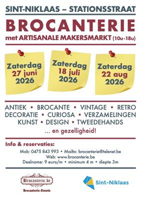 Brocanterie met artisanale makersmarkt - Sint-Niklaas.