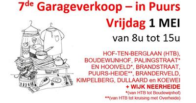 7de GARAGEVERKOOP  in Puurs