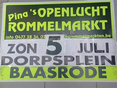 PINA'S JAARLIJKSE OPENLUCHTROMMELMARKTEN BAASRODE ( DENDERMONDE )