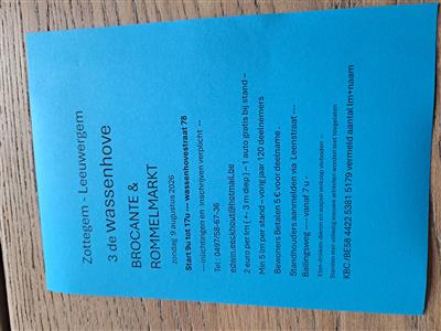 3de Wassenhoofse brocante rommelmarkt 