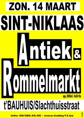 Antiek & Rommelmarkt te Sint-Niklaas.
