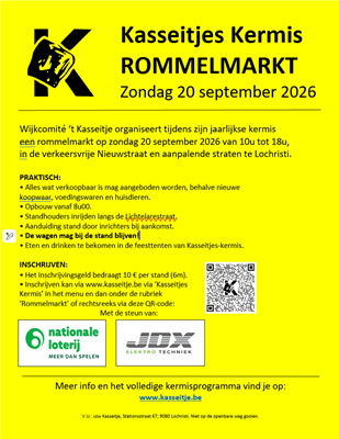 Openluchtrommelmarkt Kasseitje Lochristi