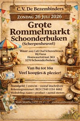 Rommelmarkt nieuwe locatie !!!
