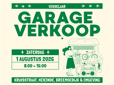 Grote garageverkoop – meer dan 100 adressen! 