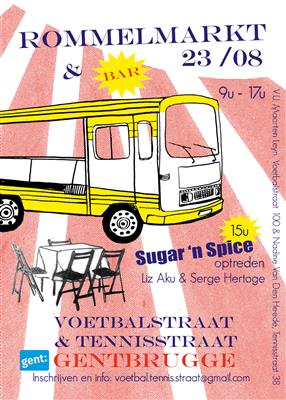 Rommelmarkt Voetbalstraat & Tennisstraat.