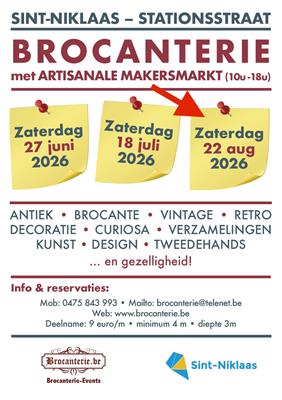 Brocanterie met artisanale makersmarkt - Sint-Niklaas.