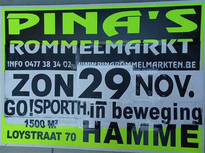PINA'S JAARLIJKSE ROMMELMARKTEN HAMME ( BIJ ST-NIKLAAS )