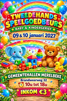 Tweedehands speelgoed en kinderkledij beurs 